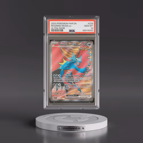 2023 Pokémon Par EN-Paradox Rift #229 Roaring Moon EX - Holo Ultra Rare (PSA 10 GEM MINT)