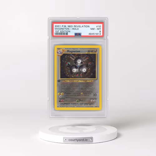 2001 Pokémon Neo Revelation #10 Magneton - 1st Edition Holo (PSA 8 NM-MT)