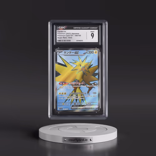 2023 Pokémon Card 151 #194/165 Zapdos ex - Super Rare Holo (CGC 9 MINT)