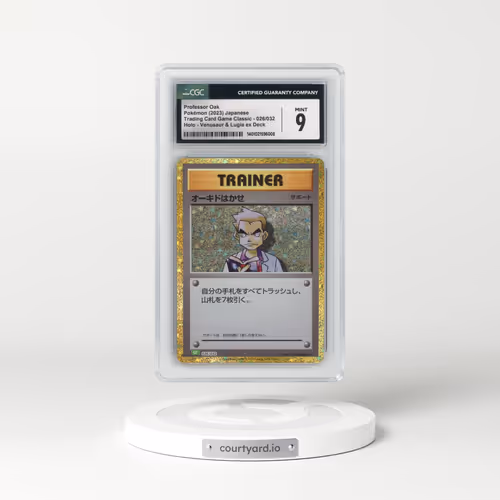 2023 Trading Card Game Classic - CLF, CLL, CLK #026/032 Professor Oak - Holo Venusaur & Lugia ex Deck - CLF (CGC 9 MINT)