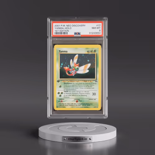 2001 Pokémon Neo Discovery #17 Yanma - 1st Edition Holo (PSA 8 NM-MT)