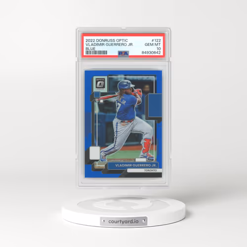 2022 Panini Donruss Optic #122 Vladimir Guerrero Jr. - Blue (PSA 10 GEM MINT)