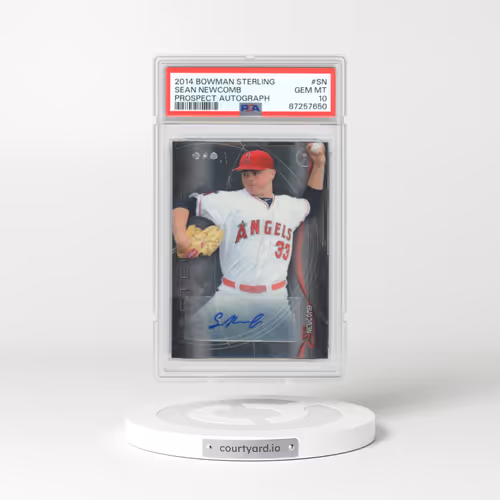 2014 Bowman Sterling Prospect Autograph #SN Sean Newcomb (PSA 10 GEM MINT)