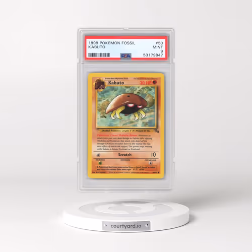 1999 Pokémon Fossil #50 Kabuto (PSA 9 MINT)