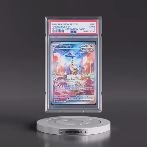 2024 Pokémon Tef EN-Temporal Forces #208 Raging Bolt EX - Holo Special Illustration Rare (PSA 9 MINT