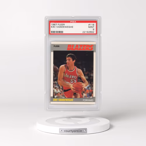 1987 Fleer #116 Kiki Vandeweghe (PSA 9 MINT)