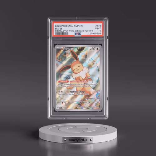 2025 Pokémon Svp EN-SV Black Star Promo #173 Eevee - Prismatic Evolutions Pokemon Center Elite Train