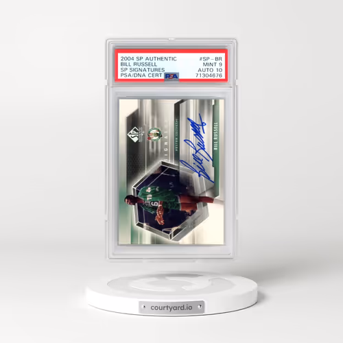 2004 SP Authentic SP Signatures #SP-BR Bill Russell (PSA 9 MINT)