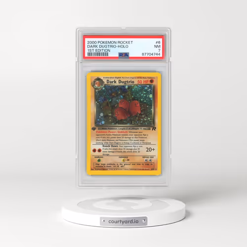 2000 Pokémon Rocket #6 Dark Dugtrio - 1st Edition Holo (PSA 7 NM)