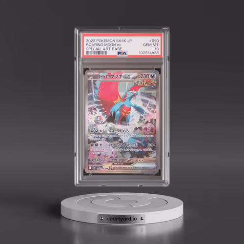 2023 Pokémon Sv4k-Ancient Roar #090 Roaring Moon EX - Holo Special Art Rare (PSA 10 GEM MINT)