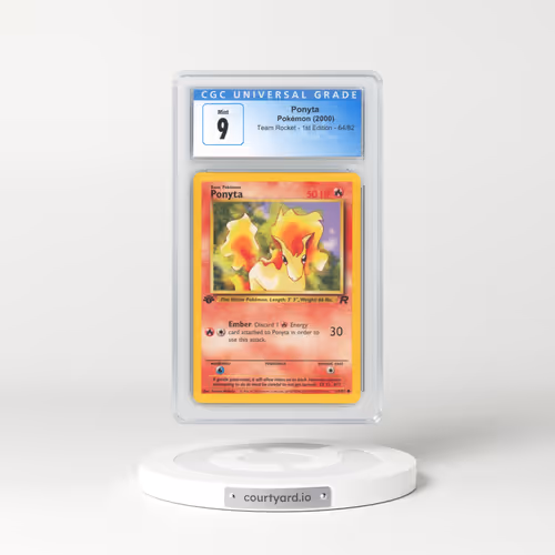 2000 Team Rocket #64 Ponyta - 1st Edition (CGC 9 MINT)