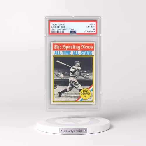 1976 Topps #341 Lou Gehrig - All Time All-Star (PSA 8 NM-MT)