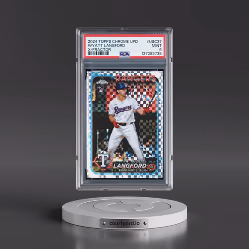 2024 Topps Chrome Update #USC37 Wyatt Langford - X-Fractor (PSA 9 MINT)