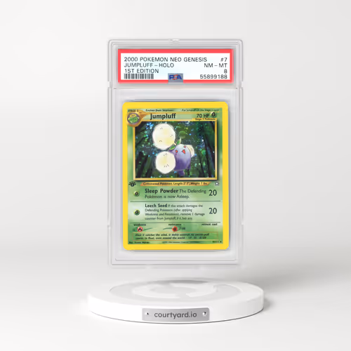 2000 Neo Genesis #7 Jumpluff - 1st Edition Holo (PSA 8 NM-MT)