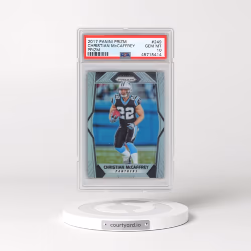 2017 Panini Prizm #249 Christian McCaffrey - Prizm (PSA 10 GEM MINT)