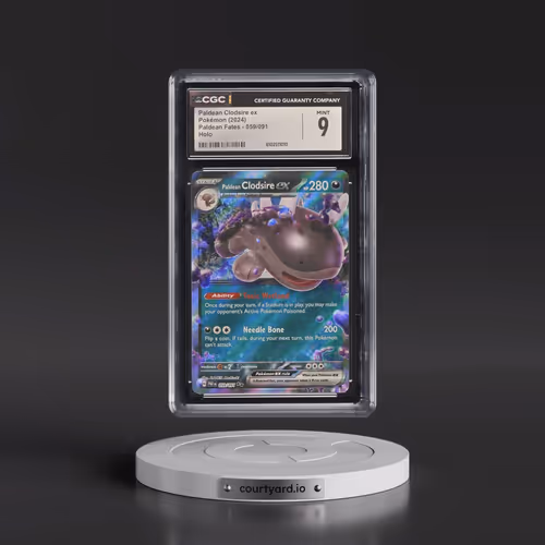2024 Pokémon Paf EN-Paldean Fates #059 Paldean Clodsire EX - Holo (CGC 9 MINT)