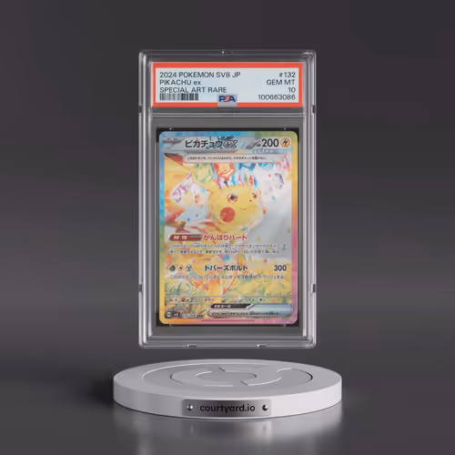 2024 Pokémon SV8-Super Electric Breaker #132 Pikachu EX - Holo Special Art Rare (PSA 10 GEM MINT)