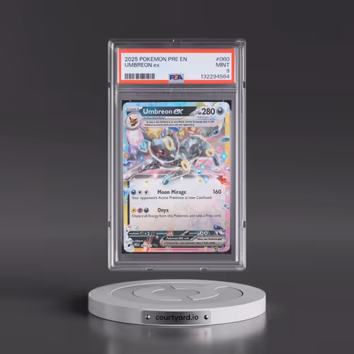 2025 Pokémon Pre EN-Prismatic Evolutions #060 Umbreon EX - Holo (PSA 9 MINT)