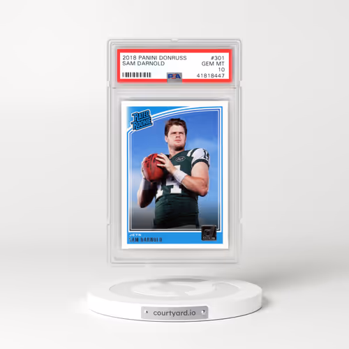 2018 Panini Donruss #301 Sam Darnold (PSA 10 GEM MINT)