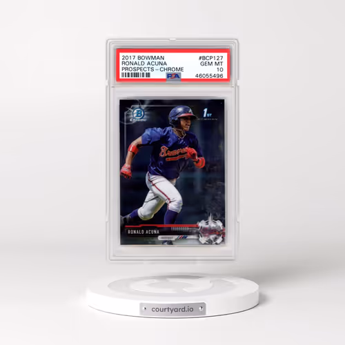 2017 Bowman Prospects #BCP127 Ronald Acuna - Chrome (PSA 10 GEM MINT)