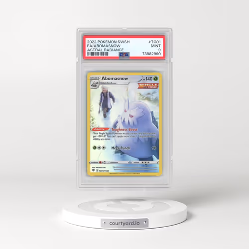 2022 Pokémon Sword & Shield Astral Radiance #TG01 Abomasnow - Full Art (PSA 9 MINT)