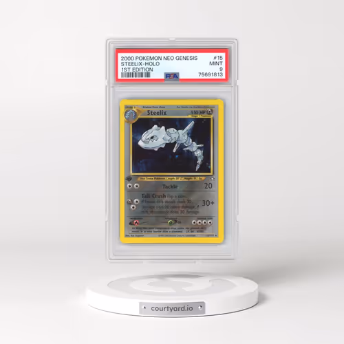 2000 Pokémon Neo Genesis #15 Steelix - 1st Edition Holo (PSA 9 MINT)