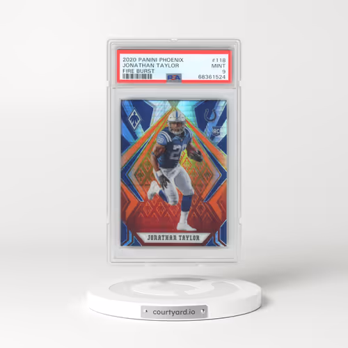 2020 Panini Phoenix #118 Jonathan Taylor - Fire Burst (PSA 9 MINT)