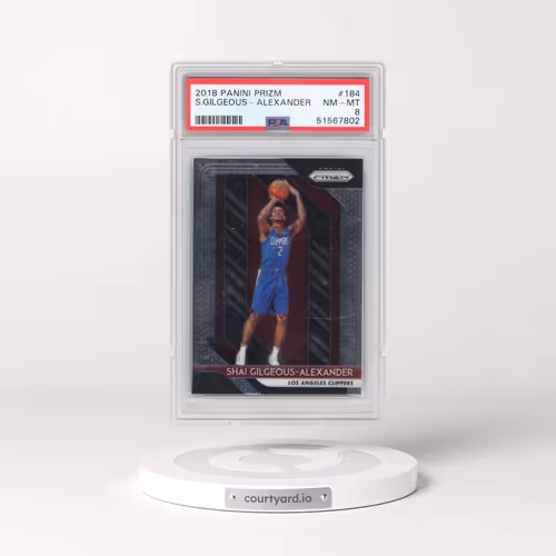 2018 Panini Prizm #184 Shai Gilgeous-Alexander (PSA 8 NM-MT)