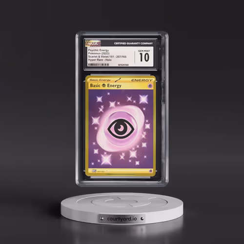 2023 Scarlet & Violet 151 - MEW EN #207/165 Psychic Energy - Hyper Rare Holo (CGC 10 GEM MINT)