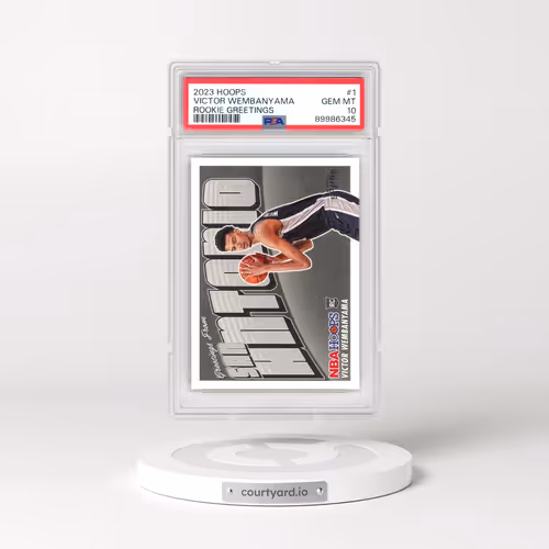 2023 Panini NBA Hoops Rookie Greetings #1 Victor Wembanyama (PSA 10 GEM MINT)