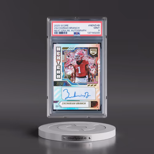 2025 Panini Score Next ERA Nil Autographs #NENZAB Zachariah Branch (PSA 9 MINT)