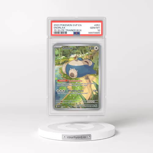 2023 Pokémon Svp EN-SV Black Star Promo #051 Snorlax - 151 Elite Trainer Box (PSA 10 GEM MINT)