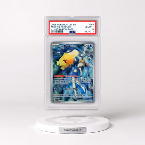 2025 Pokémon Dri EN-Destined Rivals #193 Misty's Psyduck - Illustration Rare (PSA 10 GEM MINT)