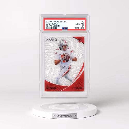 2023 Panini Chronicles Draft Picks Clear Vision #2 CJ Stroud (PSA 10 GEM MINT)