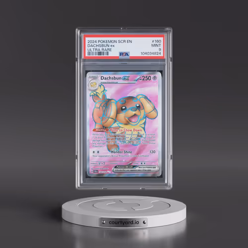 2024 Pokémon Scr EN-Stellar Crown #160 Dachsbun EX - Holo Ultra Rare (PSA 9 MINT)
