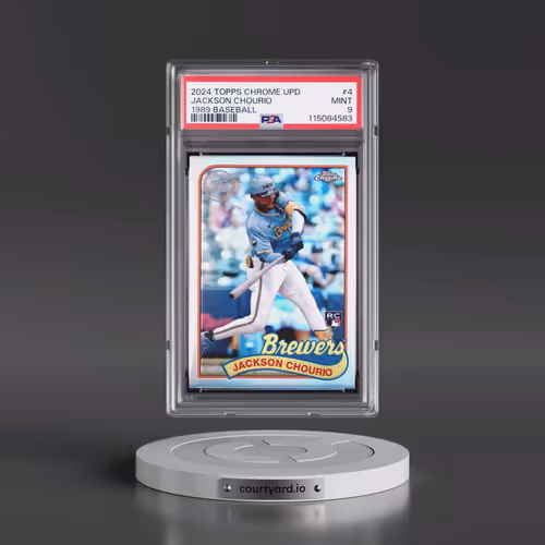 2024 Topps Chrome Update 1989 Topps Baseball #4 Jackson Chourio (PSA 9 MINT)