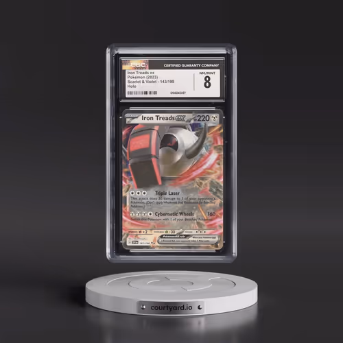2023 Pokémon Svi EN-Scarlet & Violet #143 Iron Treads EX - Holo (CGC 8 NM-MT)
