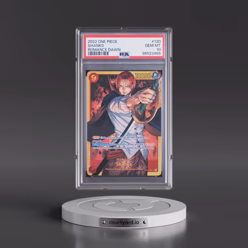 2022 One Piece Romance Dawn #120 Shanks (PSA 10 GEM MINT)