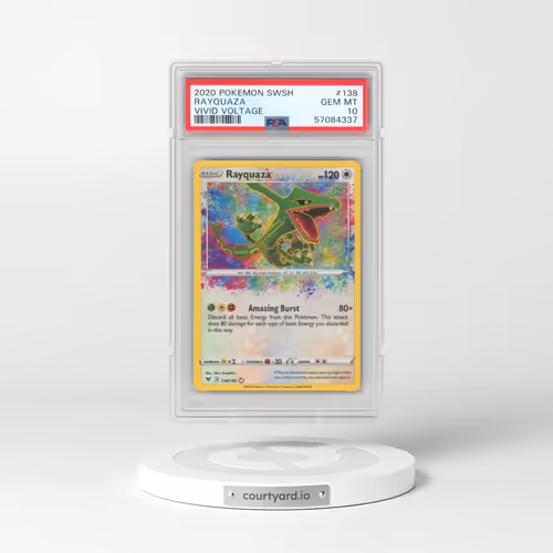 2020 Pokémon Sword & Shield Vivid Voltage #138 Rayquaza (PSA 10 GEM MINT)