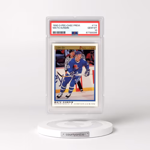 1990 O-Pee-Chee Premier #114 Mats Sundin (PSA 10 GEM MINT)