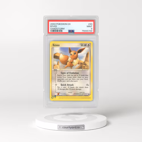 2003 Pokémon EX Sandstorm #63 Eevee (PSA 9 MINT)
