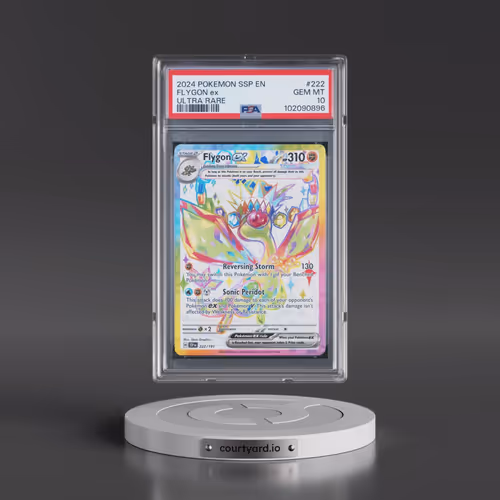 2024 Pokémon Ssp EN-Surging Sparks #222 Flygon EX - Holo Ultra Rare (PSA 10 GEM MINT)