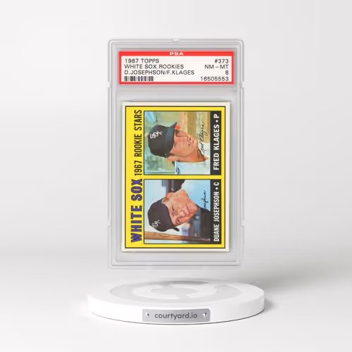 1967 Topps #373 White Sox Rookies - D.Josephson/F.Klages (PSA 8 NM-MT)