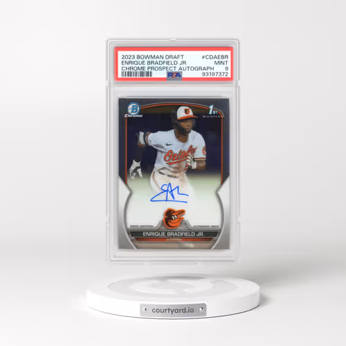 2023 Bowman Draft Chrome Prospect Autograph #CDAEBR Enrique Bradfield Jr. (PSA 9 MINT)