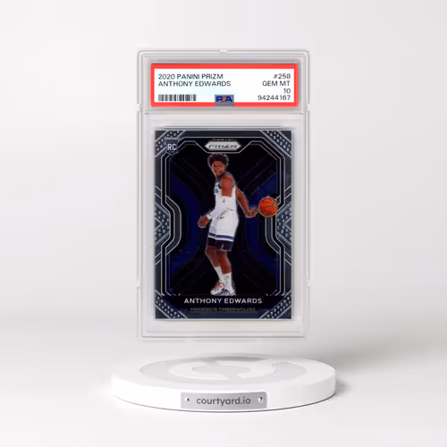 2020 Panini Prizm #258 Anthony Edwards (PSA 10 GEM MINT)