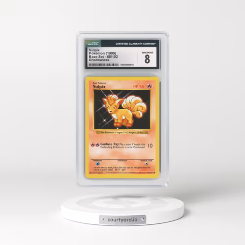 1999 Base Set #68 Vulpix - Shadowless Shadowless (CGC 8 NM-MT)