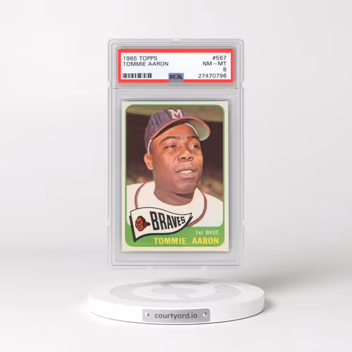 1965 Topps #567 Tommie Aaron (PSA 8 NM-MT)