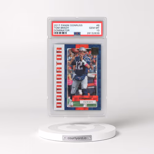 2017 Panini Donruss Dominator #6 Tom Brady (PSA 10 GEM MINT)