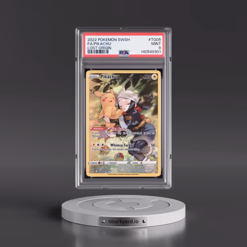 2022 Pokémon Sword & Shield Lost Origin #TG05 Pikachu - Full Art (PSA 9 MINT)