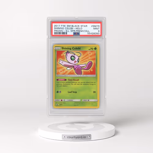 2017 Pokémon SM Black Star Promo #SM79 Shining Celebi - Holo Holo Shining Legends Super Premium Coll